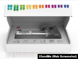 Специальный набор компании 23andMe для сбора слюны