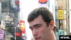 Pavel Khodorkovsky on Times Square last week.