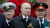 Russian President Vladimir Putin takes part in a commemoration ceremony in Moscow on May 9.