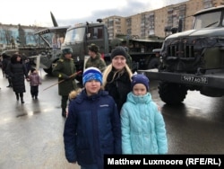 Svetlana Sryvkova came to the exhibition with her son and daughter. She viewed the event primarily as a nice outing for the family.