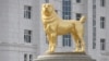 According to state media, the statue is dedicated to a dog breed that has played a role "in the historical destiny of the nation." 