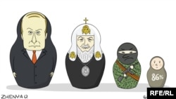 Политическая карикатура Евгении Олейник