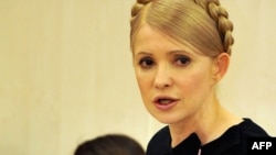 Former Ukrainian Prime Minister Yulia Tymoshenko speaks during a sitting of the Higher Administrative Court in Kyiv in February 2010.