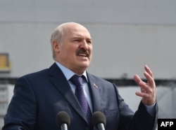 Belarusian President Alyaksandr Lukashenka (file photo)