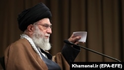 Iran's Supreme Leader Ayatollah Ali Khamenei: "There is good ground for a production leap." (file photo)