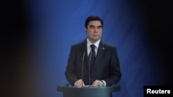 Turkmen President Gurbanguly Berdymukhammedov. "You cannot have five years of extreme authoritarianism and then have a couple of weeks of democracy," one podcast panelist says. "It doesn’t work like that."