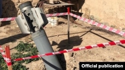 An unexploded missile landed in the Azerbaijani village of Kabirli in the Tartar region on October 24.