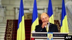 Romanian President Traian Basescu on July 3, 2012