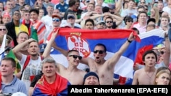 FIFA say it has punished the Russian FA after fans of their country's team displayed a neo-Nazi banner during their group match with Uruguay. (illustrative photo)