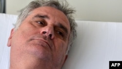 Serbian opposition leader Tomislav Nikolic in a Belgrade hospital