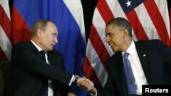 U.S. President Barack Obama in June with his Russian counterpart Vladimir Putin at the G20 summit in Mexico.