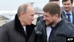 Russian President Vladimir Putin (left) and Chechen leader Ramzan Kadyrov (file photo)