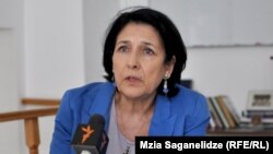 Former Georgian Foreign Minister Salome Zurabishvili (file photo)