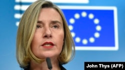 EU foreign-policy chief Federica Mogherini (file photo)