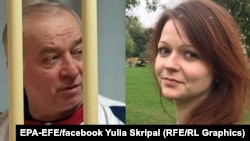 A composite file photo of Sergei Skripal (left) and his daughter, Yulia