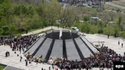 A monument in Yerevan to the 1915 massacre of ethnic Armenians