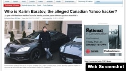 Canadian media coverage of hacker Karim Baratov's involvement in Yahoo breach last year.