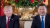 U.S. President Donald Trump sits with Chinese leader Xi Jinping during a bilateral meeting at Trump's Mar-a-Lago estate in Florida in 2017.