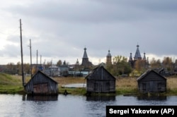 The village of Nyonoksa, pictured in October 2018.