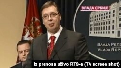 Serbian Prime Minister Aleksandar Vucic in Belgrade on July 7