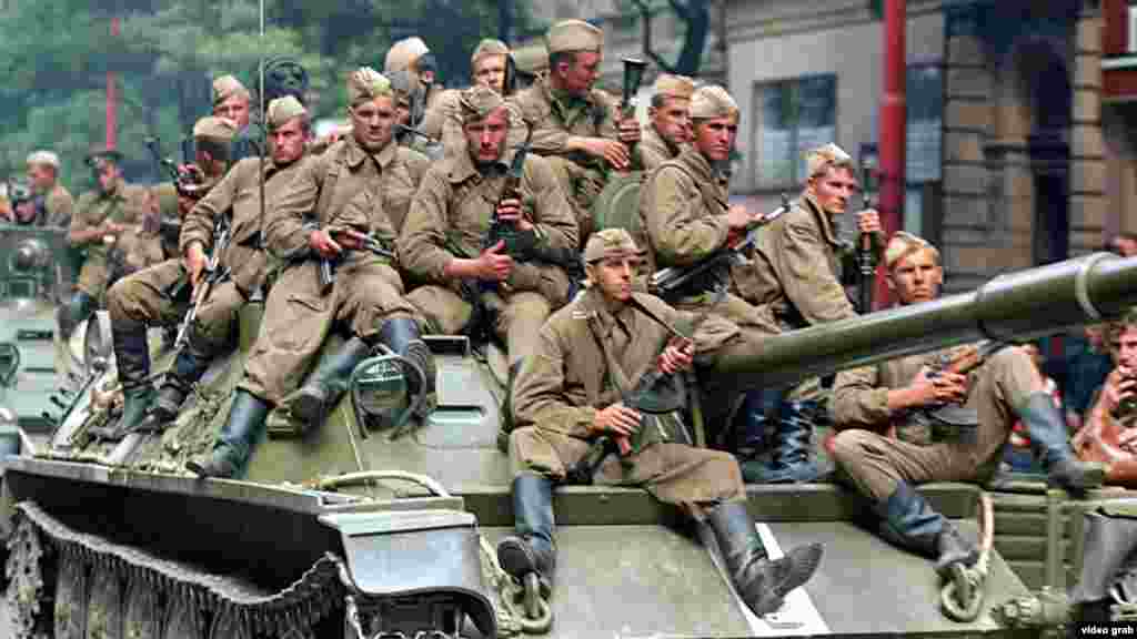 According to Hajsky, the Soviet troops were taken aback at the local reaction to their arrival in Prague. &quot;They&#39;d more or less come here on a little break,&quot; he says, adding that the way they were riding around on their tanks was more reminiscent of a World War II Victory Day parade than an invasion.