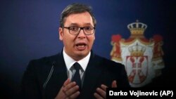 Serbian President Aleksandar Vucic (file photo)