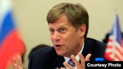 Former U.S. Ambassador to Moscow Michael McFaul says he only learned of the ban when he recently applied for a visa to travel to Moscow (file photo).