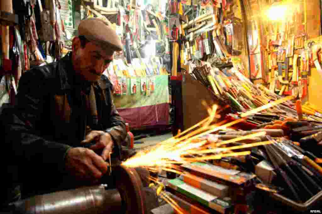 Zakir, a samovar seller in Orumieh, said business shut down as soon as the protests started but people still came to the market to get the latest news.