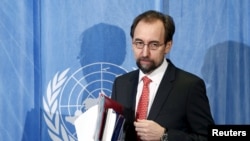 UN Human Rights High Commissioner Zeid bin Ra'ad Al Hussein (file photo)