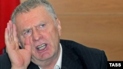 Liberal Democratic Party leader Vladimir Zhirinovsky the day of the walkout.