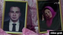 Afghan shopkeeper Saidali Haidari (left) and his bride Jamila Qambari who was shot dead on their wedding night. 