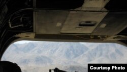 "Hope for the best, prepare for the worst." The view from a Chinook helicopter over Ghazni Province. (Photo by Stephen McInerney)