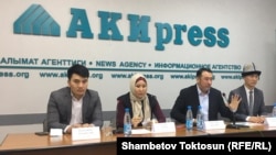 The Noor political party and its founder, Myktybek Arstanbek (third from left), have been courting controversy recently with their promotion of "religious and traditional" values. 