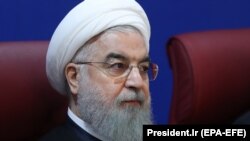 Iranian President Hassan Rohani accused the United States of "shamelessly threatening Russia with a new atomic weapon."