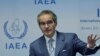 IAEA Director General Rafael Grossi attends a news conference during an IAEA board of governors meeting in Vienna on June 5.