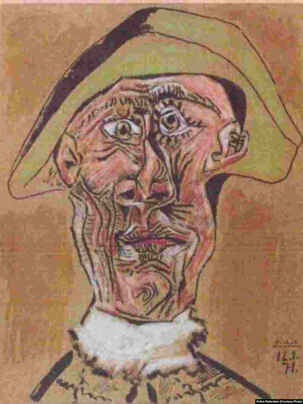 &quot;Harlequin Head&quot; by Pablo Picasso, 1971