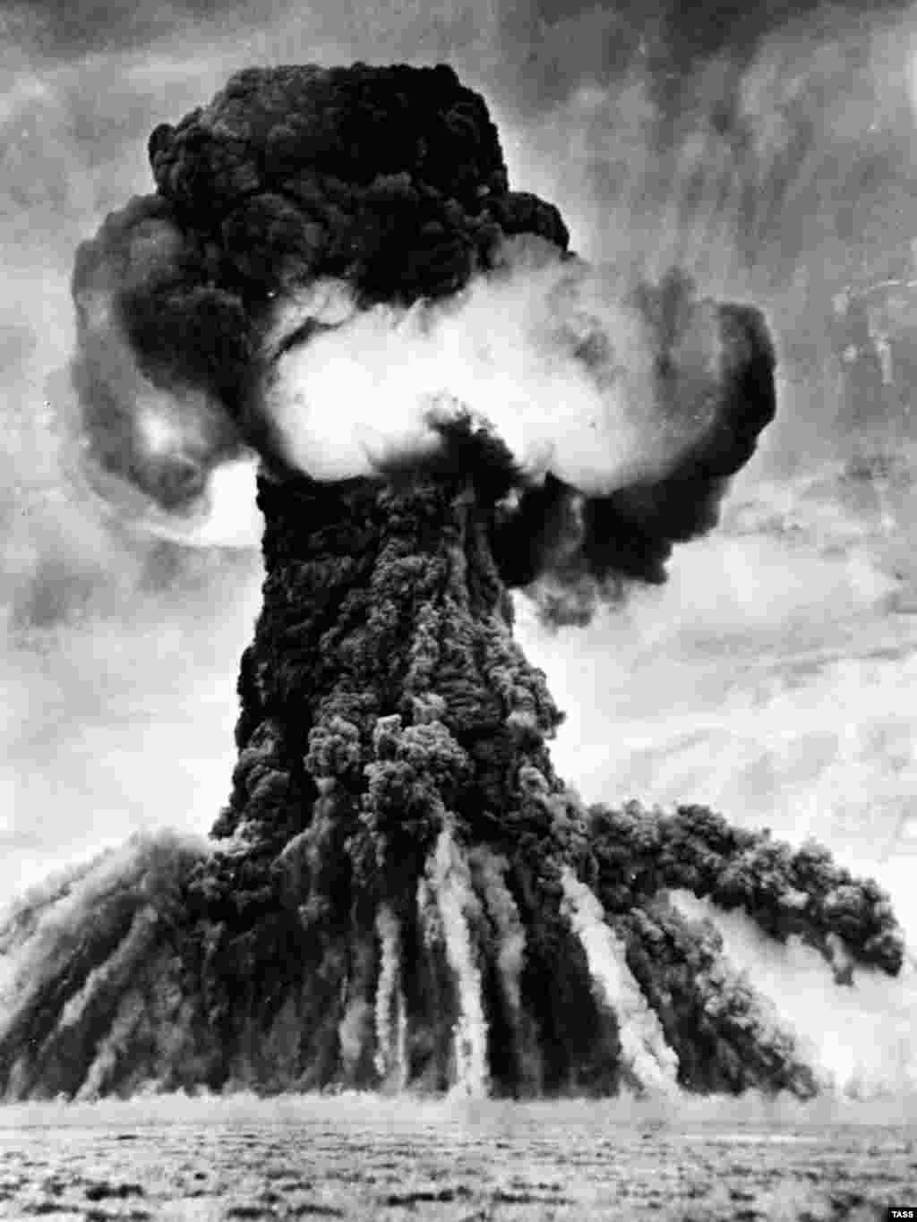 The first Soviet nuclear test at Semipalatinsk on August 29, 1949