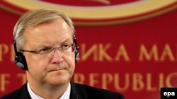 Rehn is on a three-day trip to the region