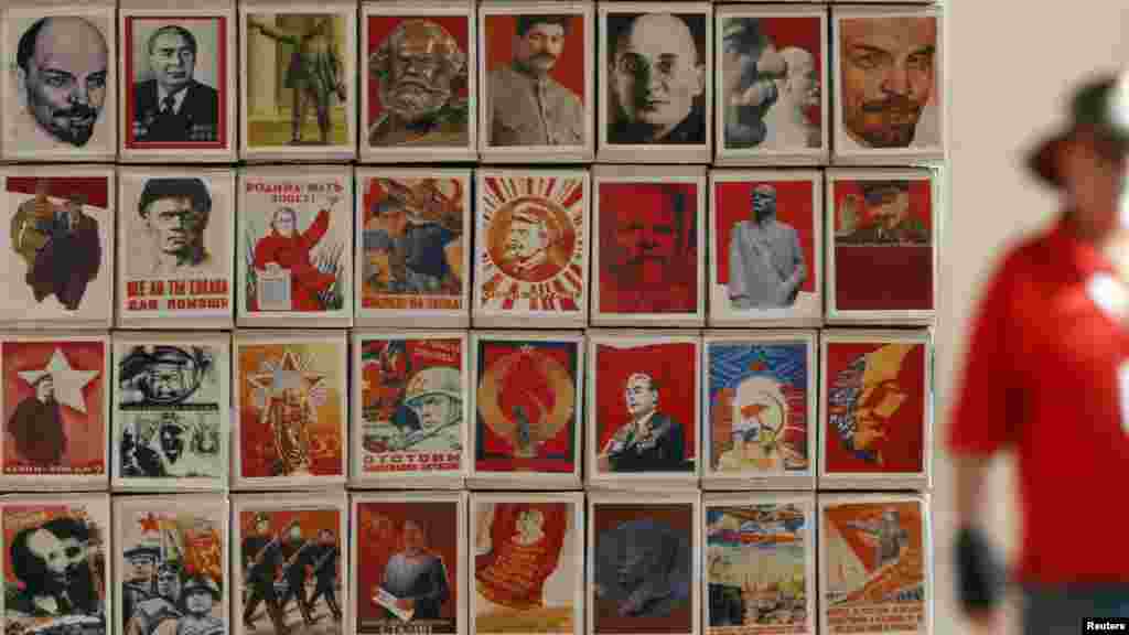 Akhunov makes effective use of old Soviet propaganda in another installation called &quot;Monument to the Match.&quot;&nbsp;