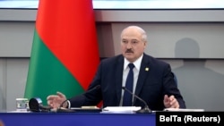 Belarusian ruler Alyaksandr Lukashenka (file photo)