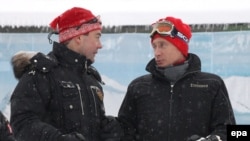 Tandem skiing near Sochi on January 4.