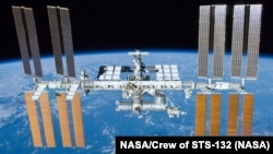 A file photo of the International Space Station