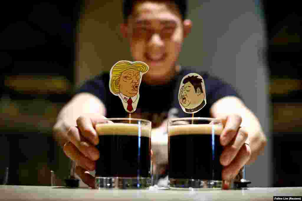 But most people hope the meeting will bring at least improved relations and de-escalation, or maybe -- as this Singapore bar-owner has called his new cocktail -- a bromance.