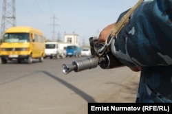 Security is tight in the southern city of Osh ahead of the presidential vote.