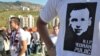 Bosnians attend the funeral of Vedran Puljic, a Sarajevo soccer fan who was killed in clashes with rival fans and police.