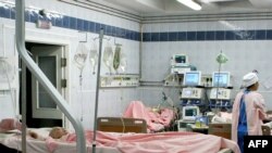 Burn victims from the Lame Horse nightclub blaze in Perm at a St. Petersburg hospital on December 7