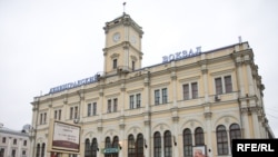 Protestors claim a depot at Moscow's Leningrad train station (pictured) is an historic architectural monument. 