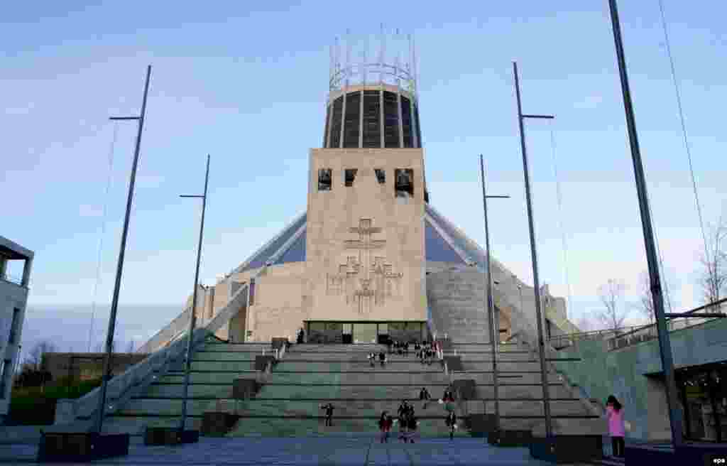 The Metropolitan Cathedral of Christ the King in Liverpool, England, was designed by Frederick Gibberd and consecrated in 1967. It is derisively referred to as the &quot;Mersey Funnel&quot; by locals and almost immediately after its opening started exhibiting a number of design flaws, such as a leaky roof. CNN recently voted it one of the world&#39;s worst buildings.