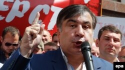 Former Georgian President and Odesa Governor Mikheil Saakashvili (file photo)