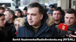 Saakashvili in Kyiv on February 9